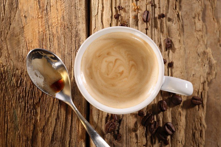 Taza de café con leche