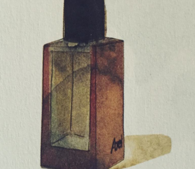 Un perfume en el mueble bar