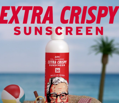 KFC lanza una crema solar con olor a pollo frito