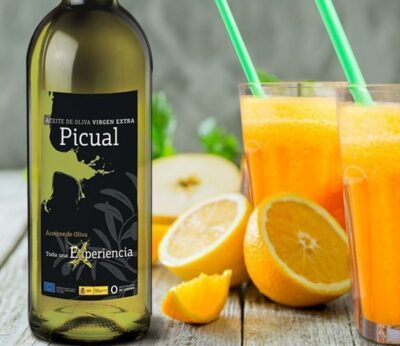Espuma de naranja con aceite de oliva picual