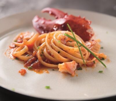 Bavette con langosta