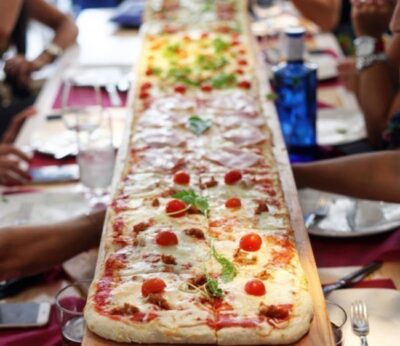 ¿Te atreverías a hacer una pizza de dos metros?