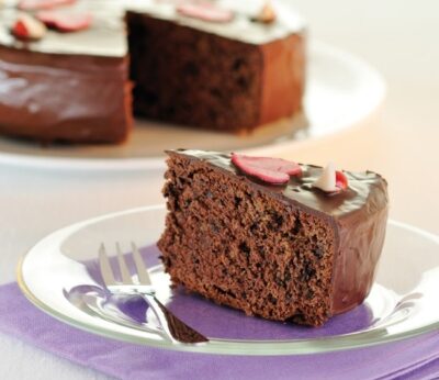 Tarta de mazapán y chocolate
