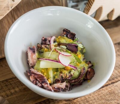 Aguachile de pulpo