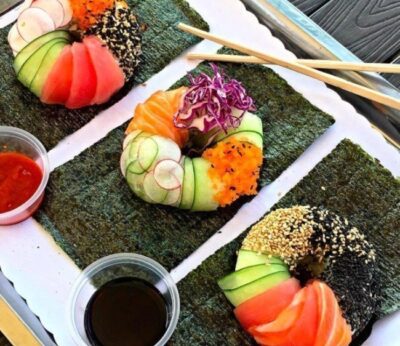Los donuts de sushi revolucionan las redes sociales