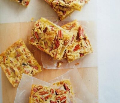 Cuadrados de nuez de pacana