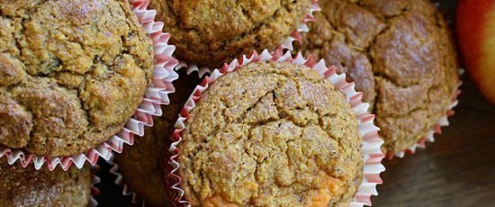 Receta: muffins de manzana, nueces y quinoa