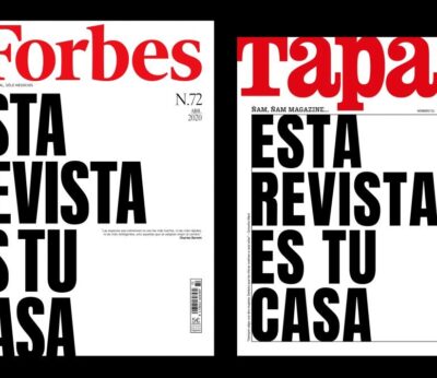 Por primera vez, una portada, dos revistas: Forbes y Tapas este mes son tu casa