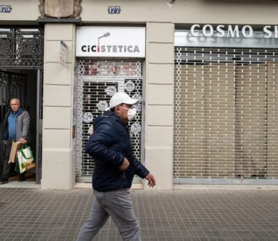 Calle de Barcelona durante la crisis sanitaria del coronavirus