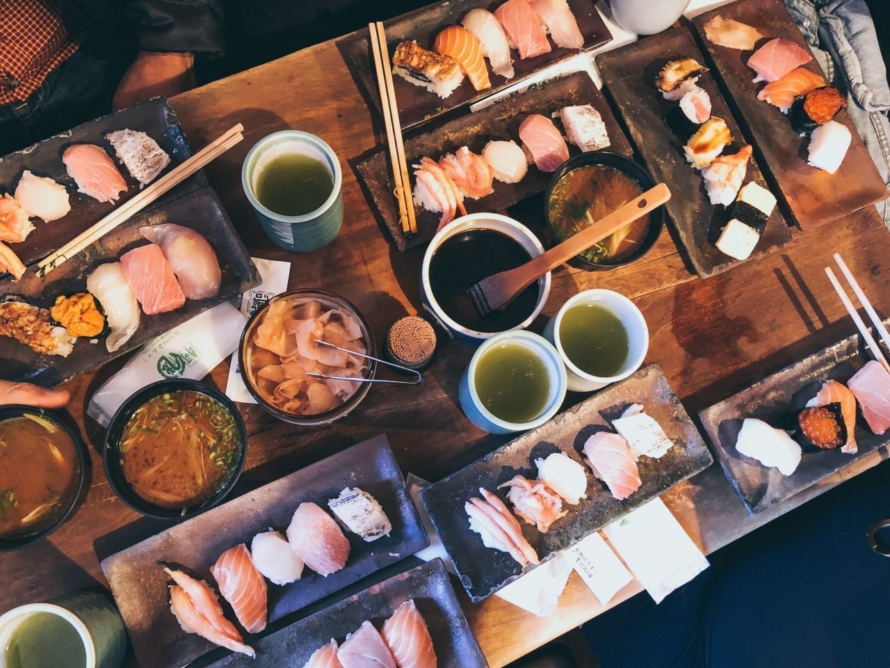 Sushi, sashimi, Japón