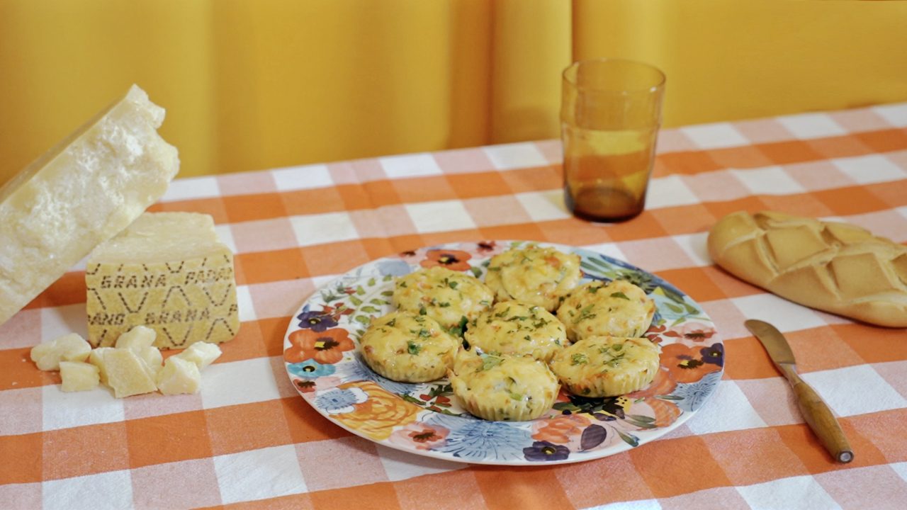 Receta brioche con jamón y queso Grana Padano