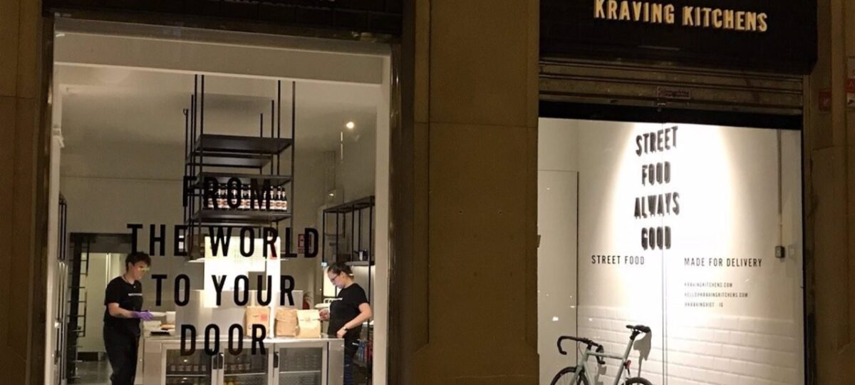 La cocina fantasma Kraving Kitchens abandona su actividad en Barcelona por la crisis del Covid