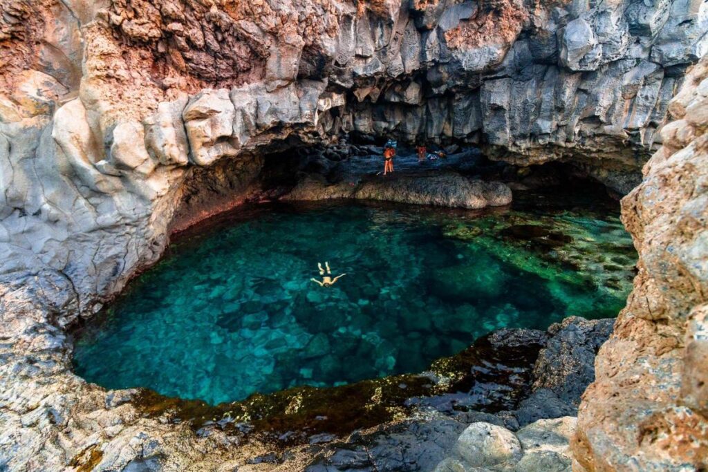 El Charco Azul de El Hierro.