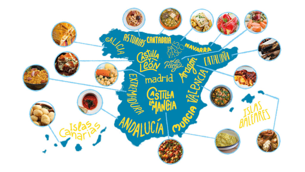 El mapa definitivo: el plato tpico ms famoso de cada Comunidad ...