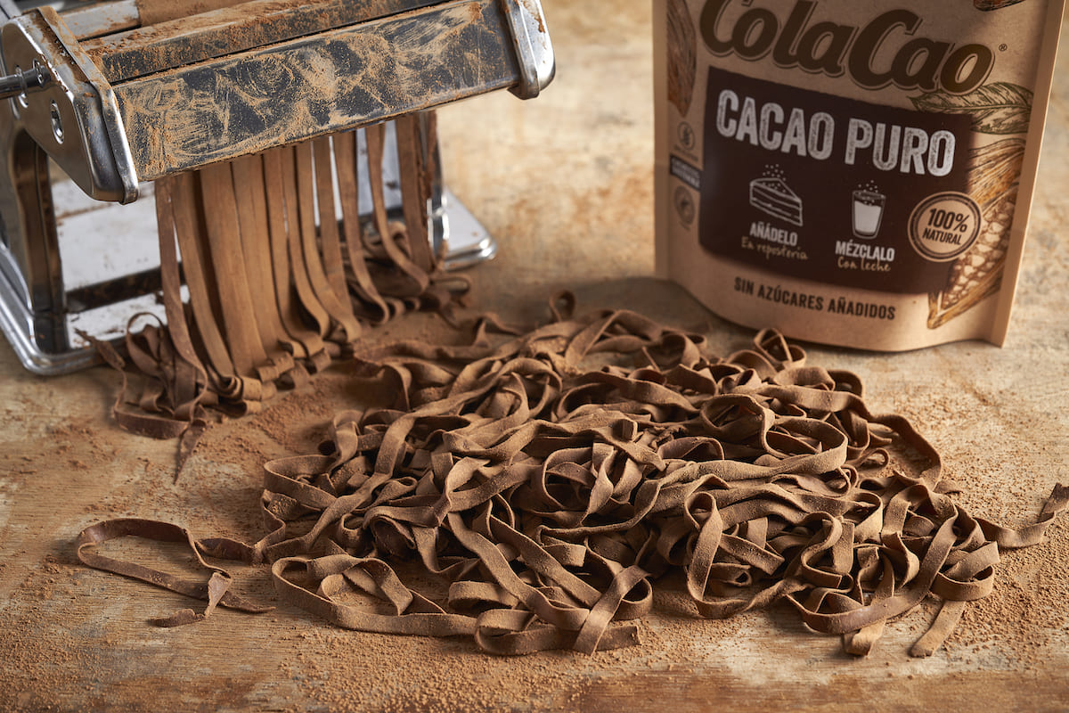 Receta pasta fresca con Cacao Puro