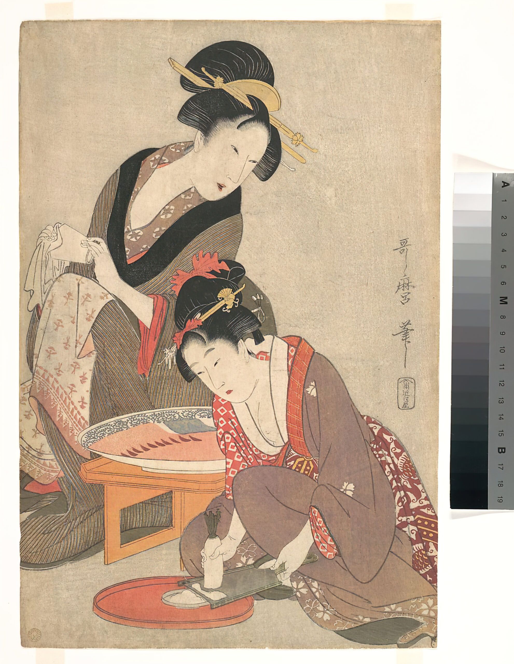 Women-Preparing-Sashimi