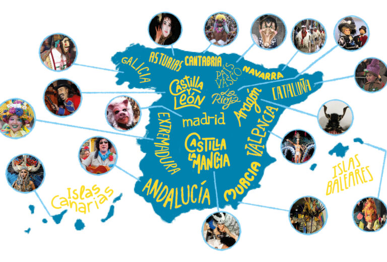 mapa fiestas de carnaval