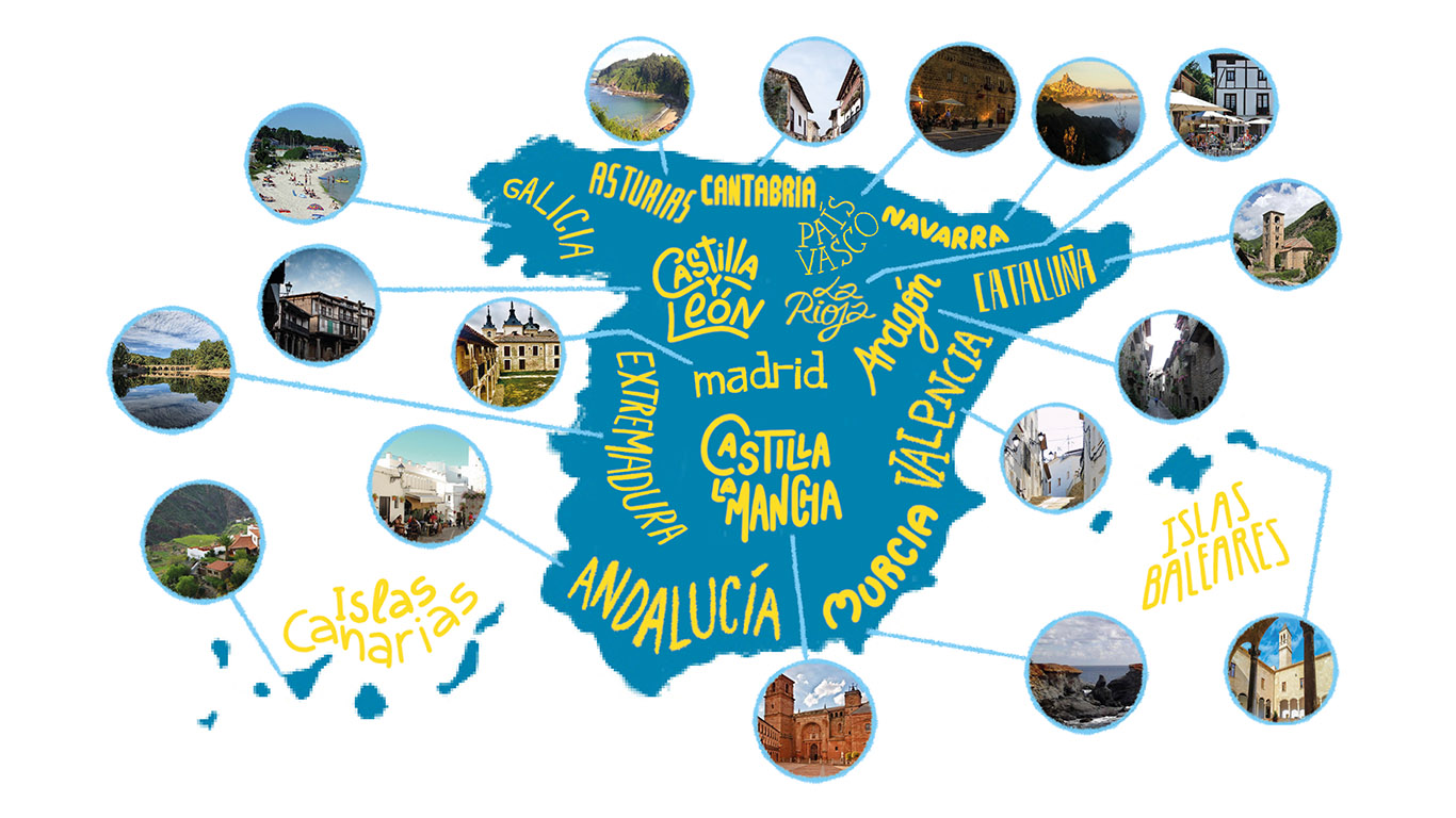 Mapa definitivo los pueblos más bonitos que visitar en Samana Santa