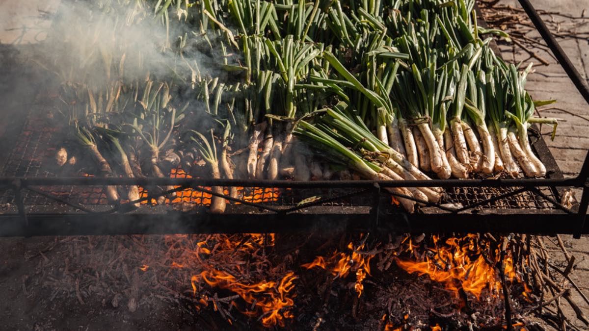 Calçots del restaurante Casa Fèlix