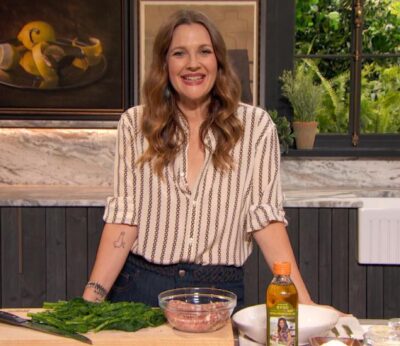 Drew Barrymore receta asequible.