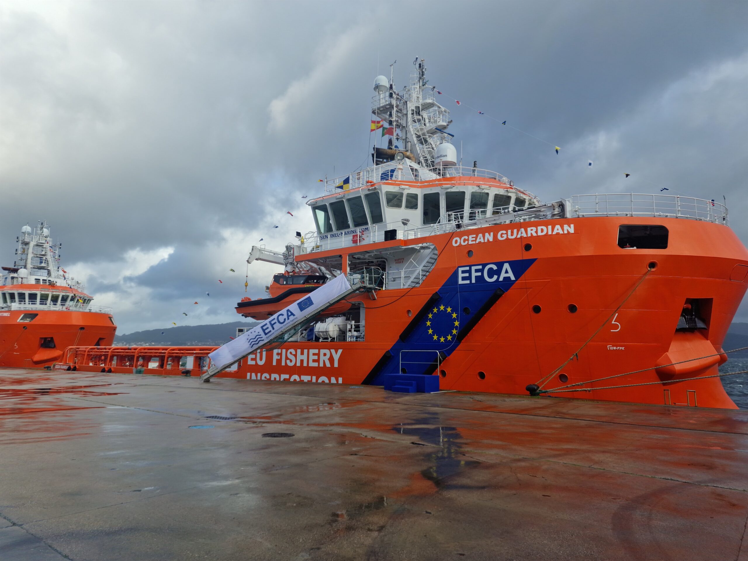Economía.- La Agencia Europa de Control de la Pesca fleta en Vigo