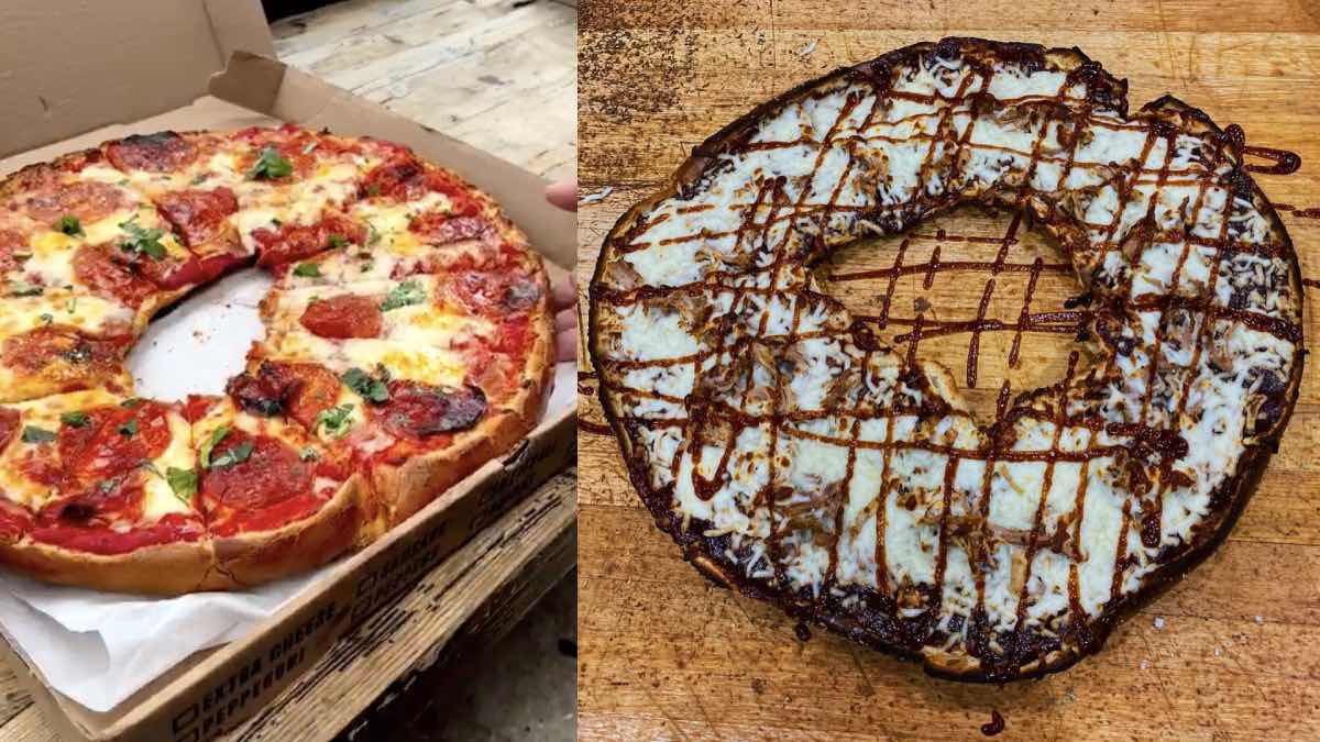 This is the giant bagel pizza that takes 24 hours to make: would you eat it?