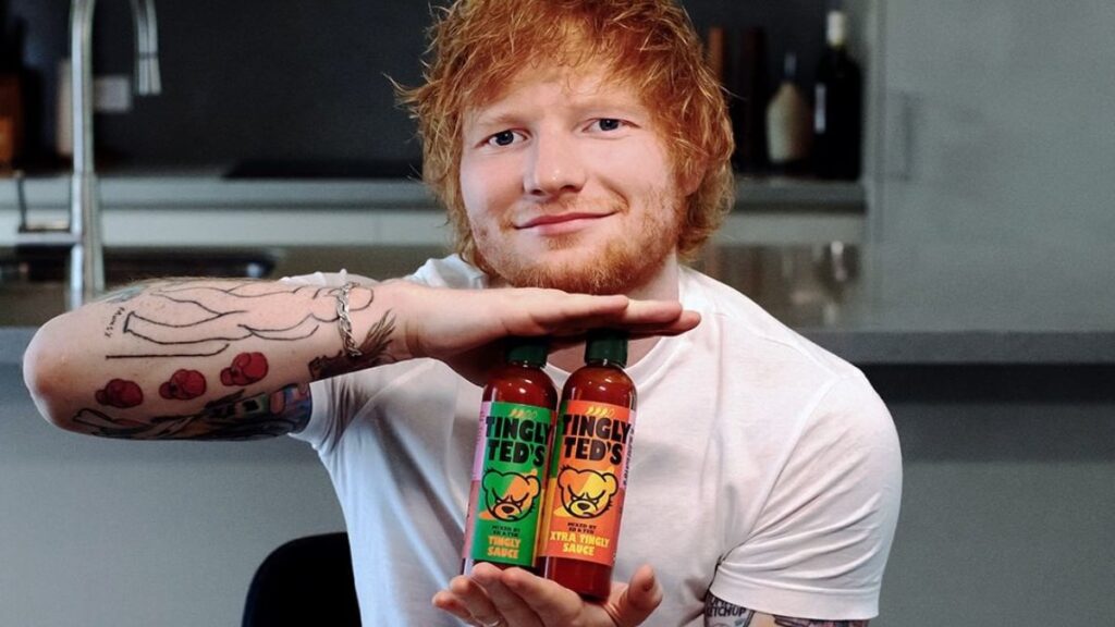 Ed Sheeran launches his brand of hot sauces spicy ketchup that goes