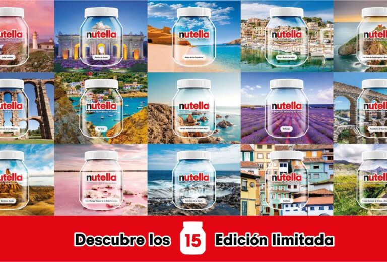 Nutella presenta una colección de tarros vestidos de paisajes icónicos