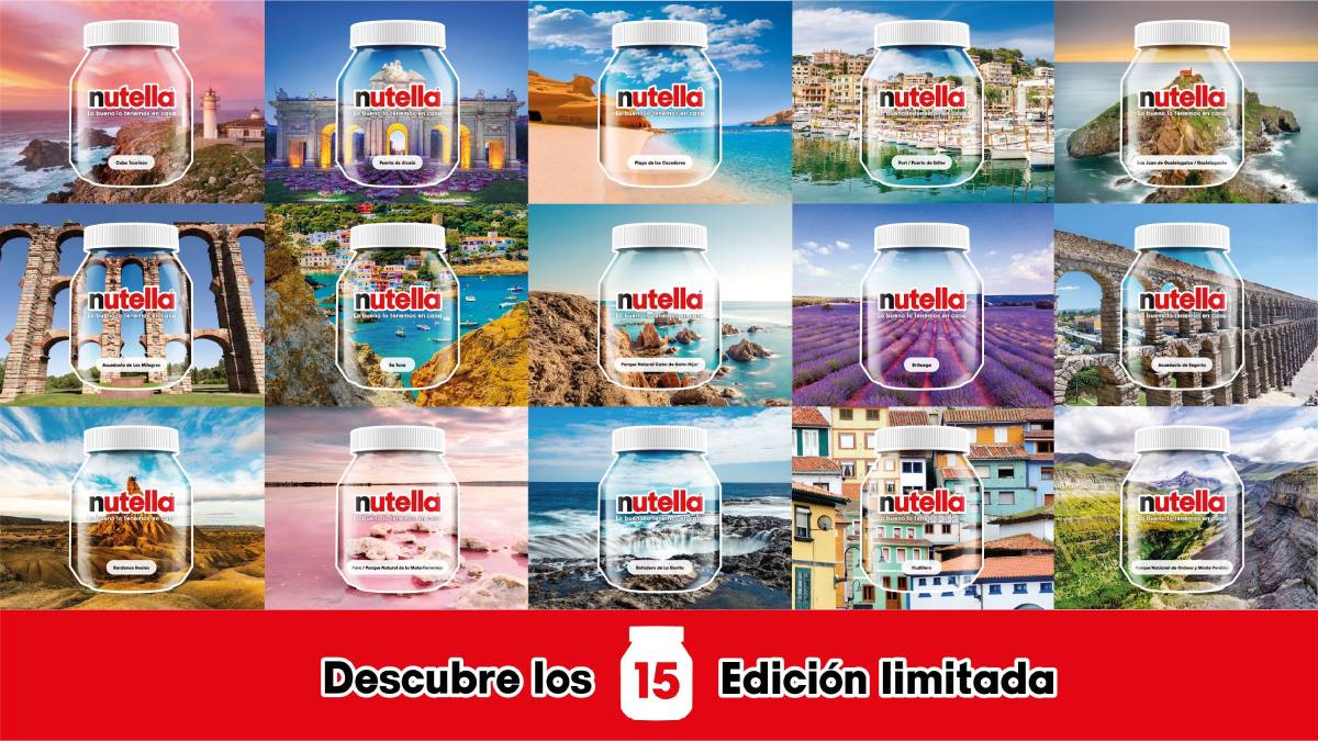 Nutella introduces a collection of jars dressed as iconic landscapes