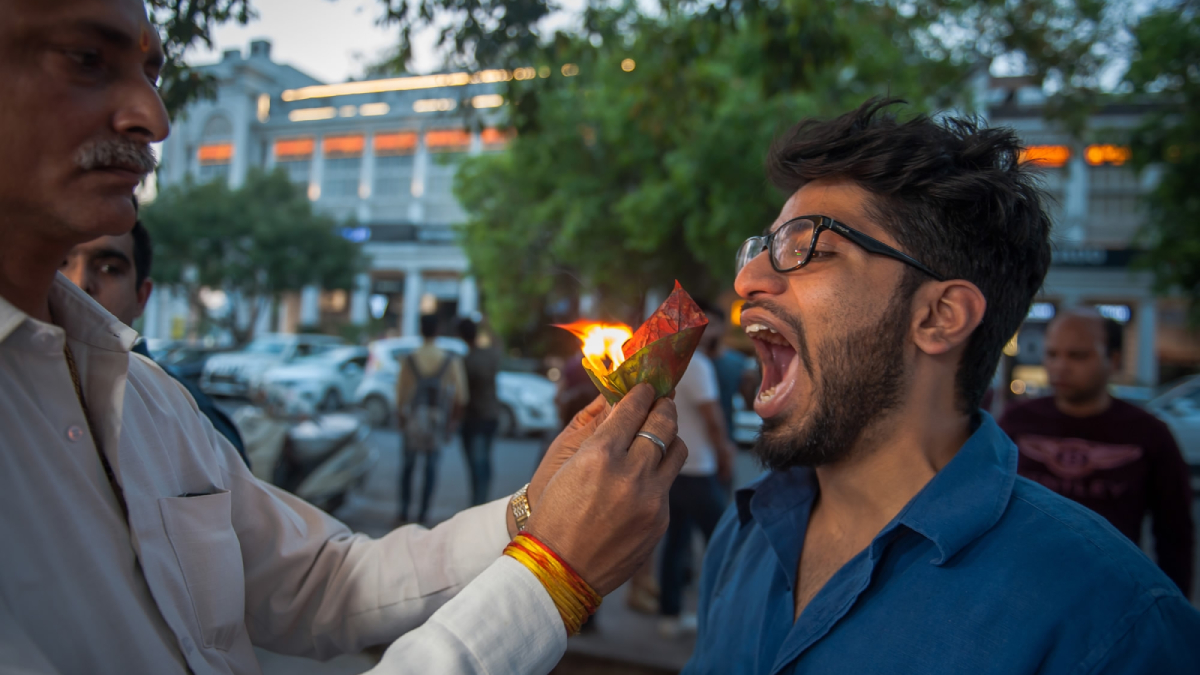 ‘Fire Paan’: the curious Indian snack that is eaten in flames