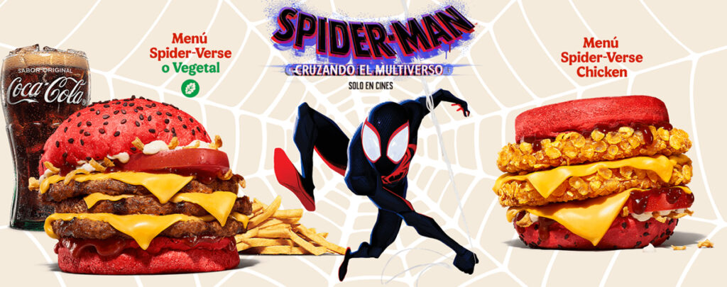 Así es la hamburguesa de Burger King inspirada en Spider-Man