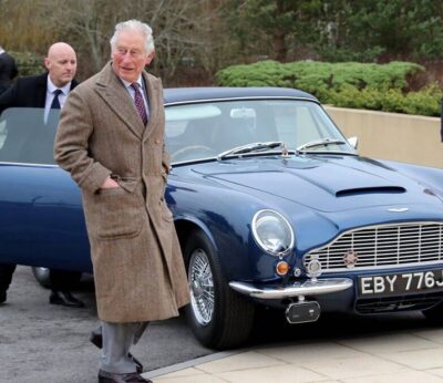 El Aston Martin del Rey Carlos funciona con queso y vino