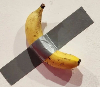 El plátano de 120.000 dólares que un estudiante se comió en un museo de Seúl