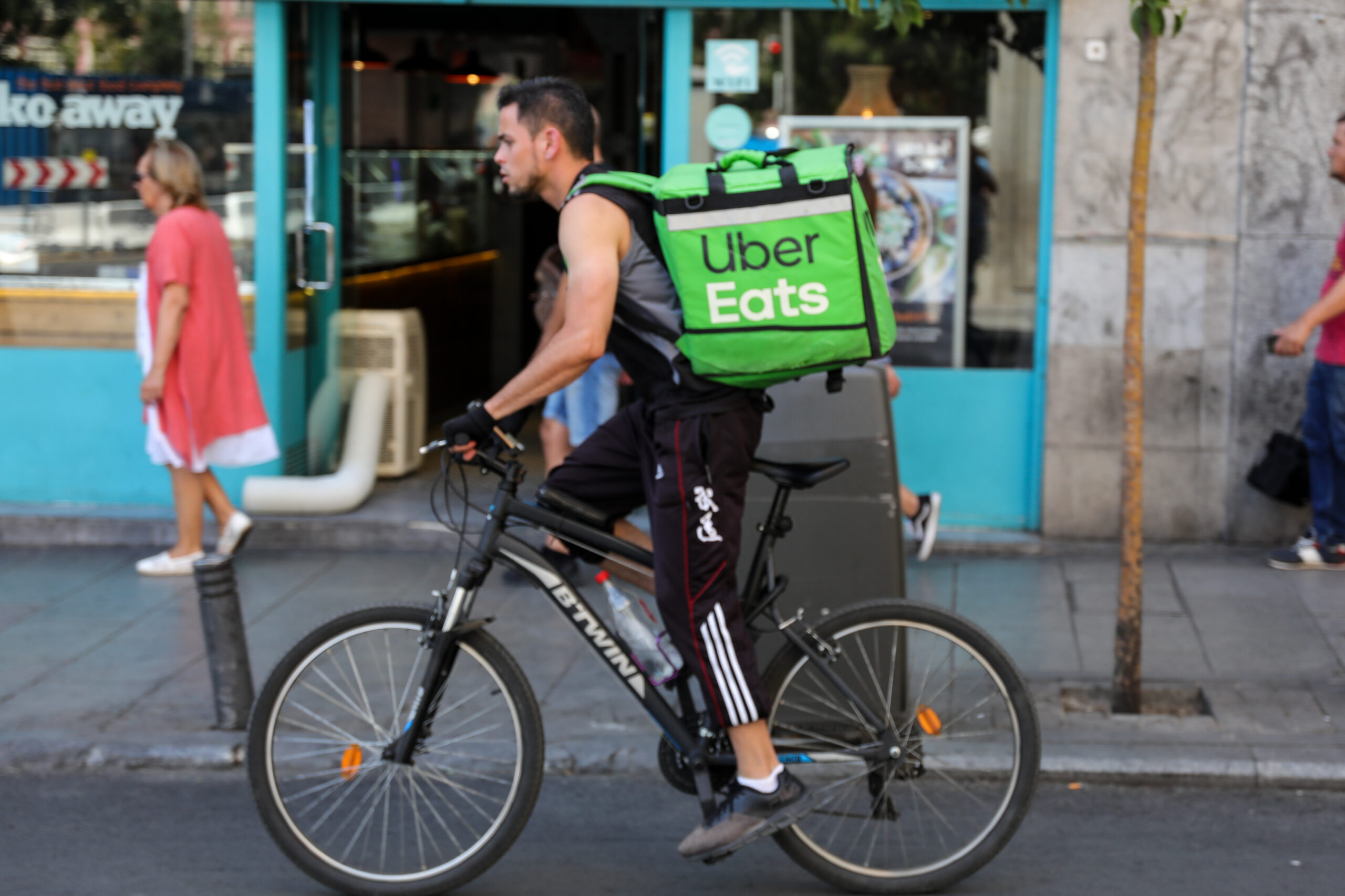 Economy.  Uber Eats is launching a new chat management function to enhance the security of its carriers