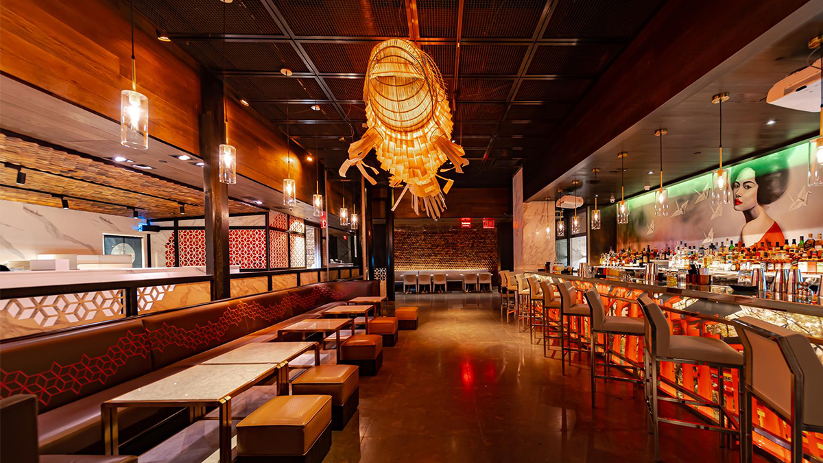 This is Fushimi Times Square, the new trendy Japanese restaurant in Manhattan