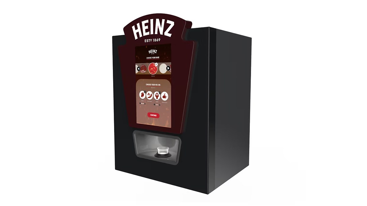 HEINZ REMIX: the digital dispenser that allows you to customize more than 200 sauces