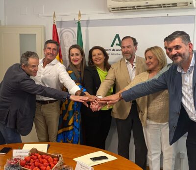 Economía.- La Junta e Interfresa dan sus primeros pasos para la futura figura de calidad de los ‘berries’ de Huelva