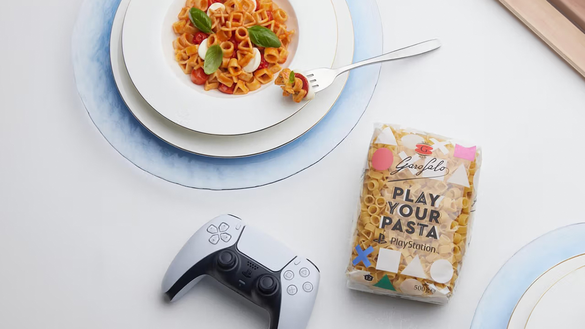 PlayStation invites us to play with its own pasta