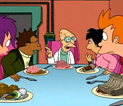 Qué simboliza la comida en ‘Futurama’