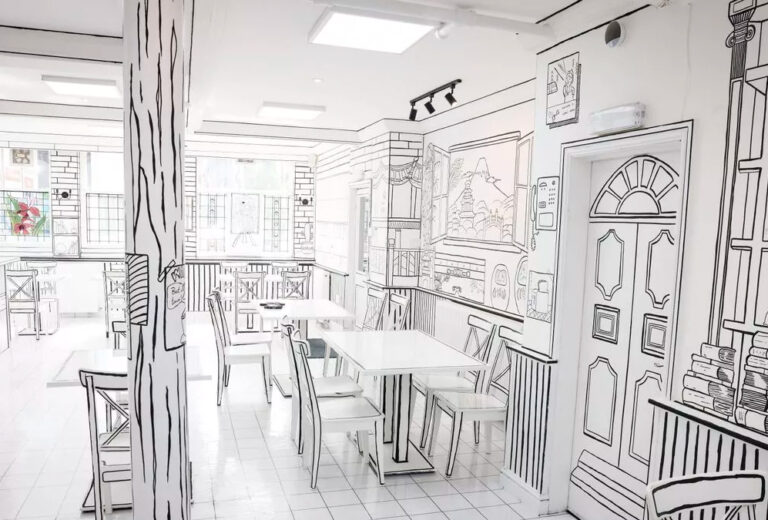 Así es el ‘restaurante 2D’ de Manchester en el que sentirte como en un dibujo animado