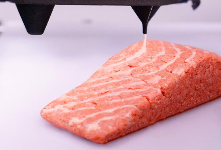 El salmón impreso en 3D llega a los supermercados