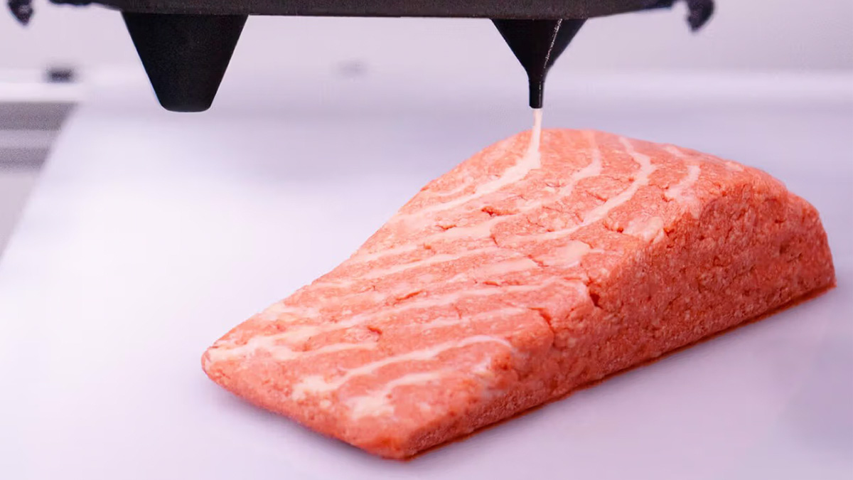 3D printed salmon arrives to supermarkets