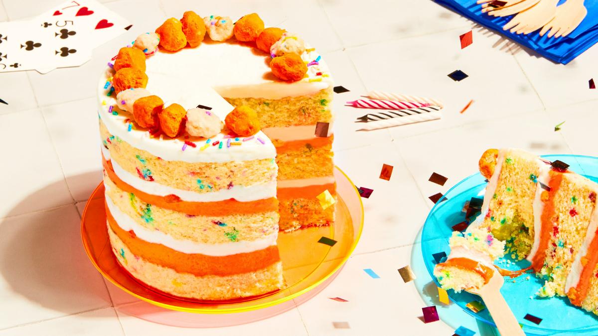 This is the cake that Cheetos has created to celebrate its 75th birthday