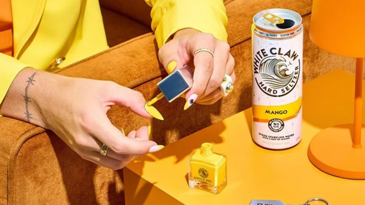 White Claw beverage brand enters the nail art world