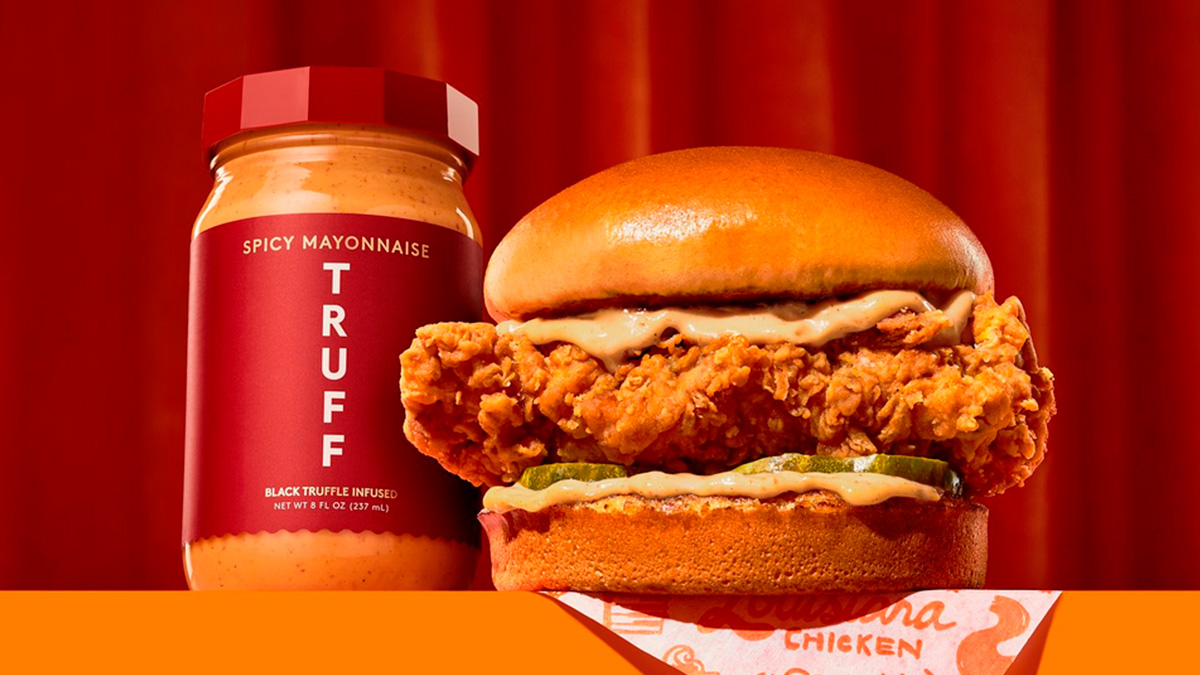 Popeyes teams up with TRUFF to elevate its chicken sandwich to the luxury stage