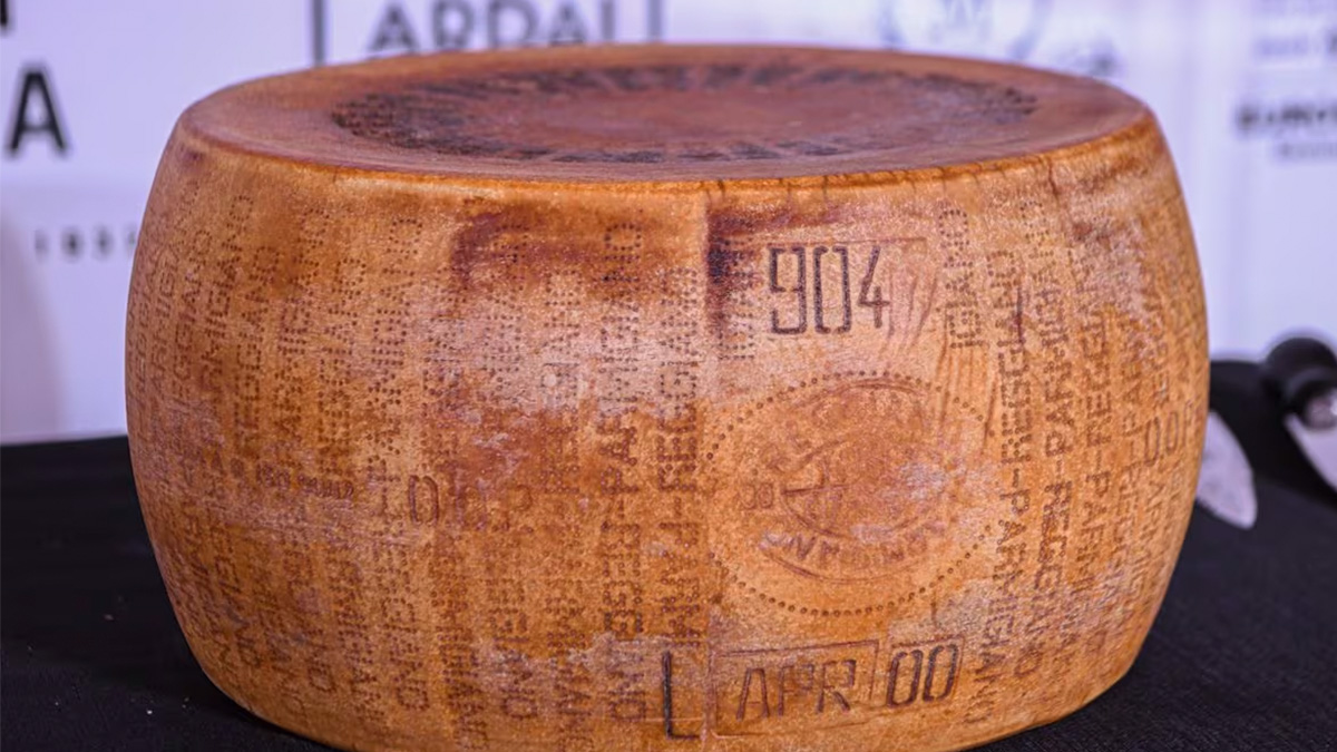 This is the world’s longest-aged Parmigiano Reggiano, matured for 23 years