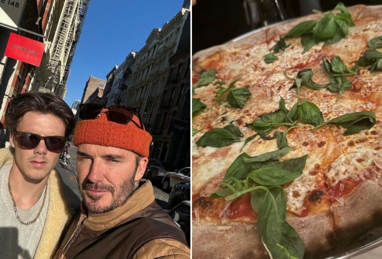 Esta es la pizzería en la que comieron Beckham y su hijo en Nueva York