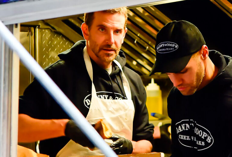 Bradley Cooper sorprende a sus fans sirviendo en una food truck de Nueva York