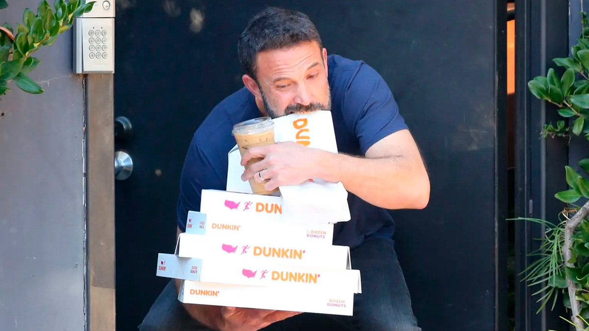 Ben Affleck recreates his iconic Dunkin’ spill’ in a new ad for the chain