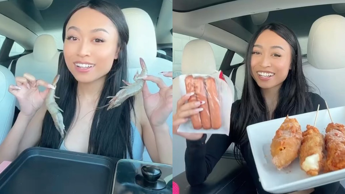 Cooking inside a Tesla? Here’s the surreal scene that has gone viral